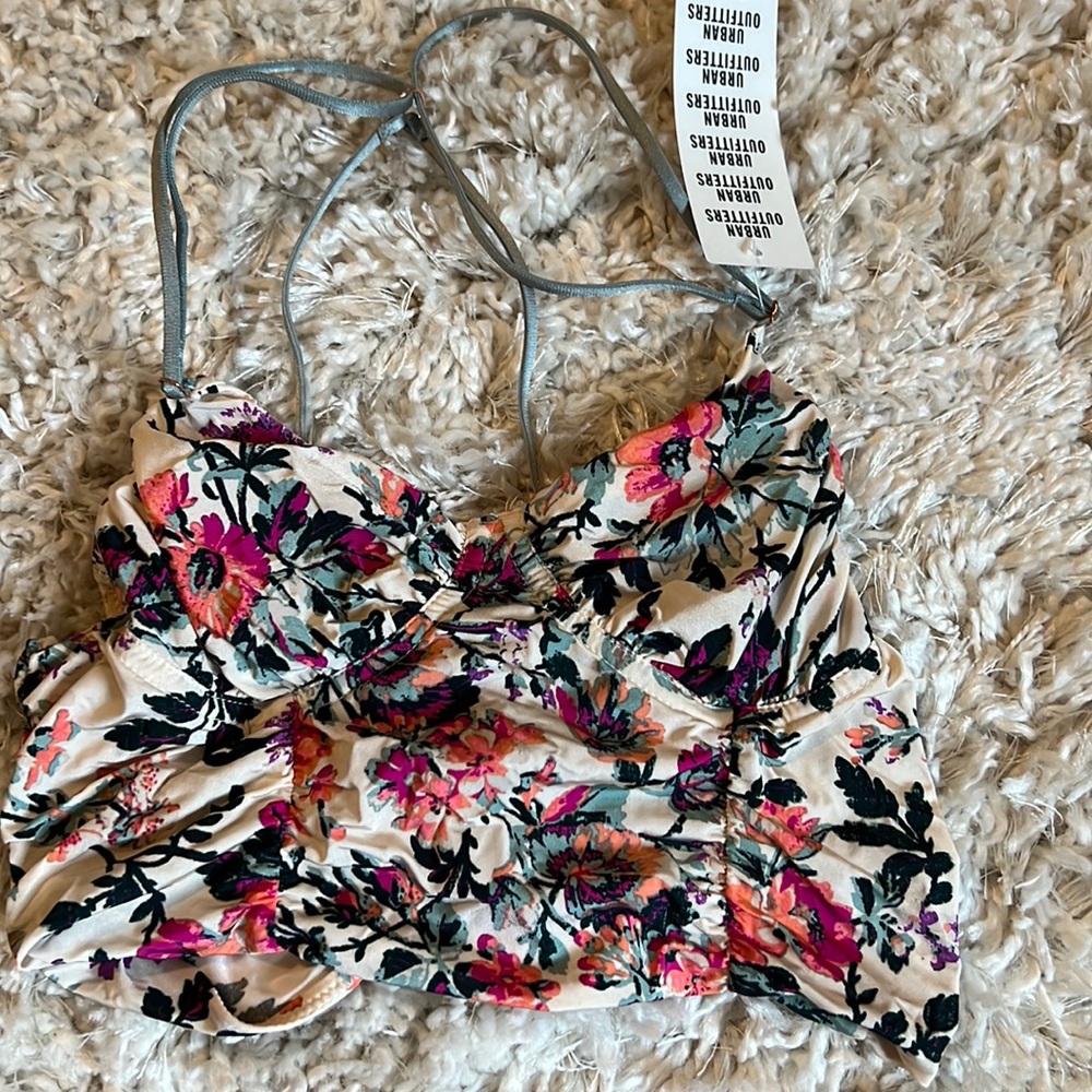 Urban outfitters tank top, adjustable straps, floral,size small